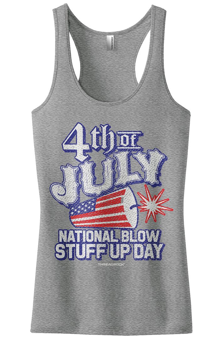 4th of july racerback tank